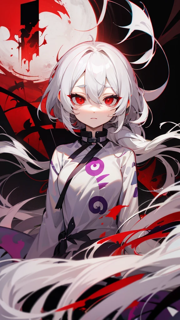 Highest quality I have long hair Gray Hair Sagume Rare God Red eyes I don't have anything Odd Eye One person
