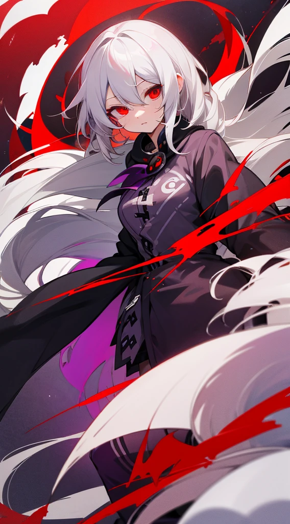 Highest quality I have long hair Gray Hair Sagume Rare God Red eyes I don't have anything Odd Eye One person