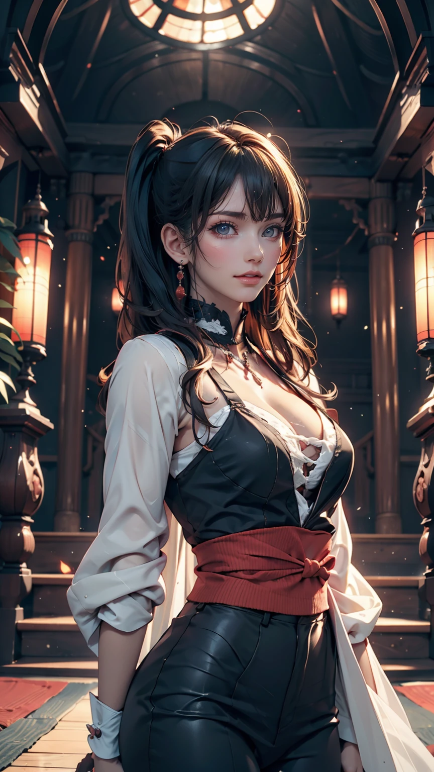 Twin tails, Beautiful harmony of dark colors, Gothic Cyberpunk, A miraculous fusion with Ukiyo-e, Create a fantastic space landscape with a holographic transparent coating,
break: Dyeing clothes with fluorescent neon colors, Tiny transparent iridescent gemstones frame the edge,
break Professional spray work, Fine and exquisite texture, Detailed and precise brushwork, Detailed and vivid depiction, Anatomically correct, Absurd aesthetics,
break A dark background that makes the subject stand out, dramatic cinematographic lighting,
break Highest quality, Highest Resolution, Octane Rendering, superretinal vision,