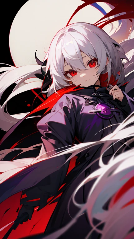 Highest quality I have long hair Gray Hair Sagume Rare God Red eyes I don't have anything Odd Eye One person