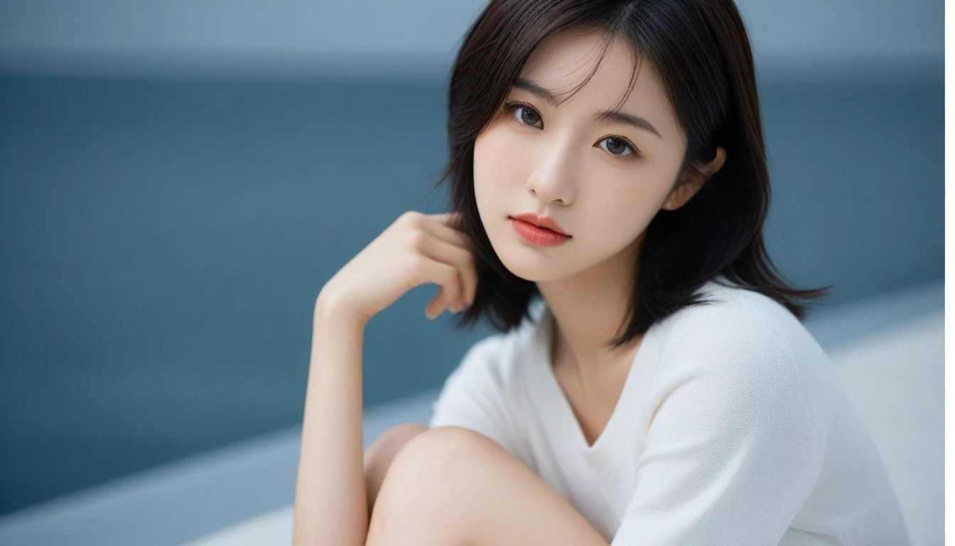 8k, Ultra-high resolution, Highest quality, masterpiece, 三分割法によるphotograph,Surreal, photograph, 1 Girl, (16 years old:1.3), pretty girl, Cute Face, Beautiful eyes in every detail, 細かくdetailedに,masterpiece,One Girl:1.2, Japan Female Announcer,close up,disgust,Black Hair,Messy hair,Station platform,風景photograph,Clean and modest clothing,Natural Makeup,Realistic Skin, Perfect and beautiful face ,完璧でCute Face, Skin with attention to detail, Perfect limbs、Narrow waist、Thin legs),Looking at the audience、beauty,Long neck、(((Ideal body type))),A cup small breasts :2,Portraiture:2,Perfect Anatomy,鮮明なdetailed,detailed,Surreal,Light and shadow,dappled sunlight
