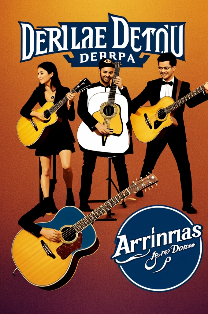Logo for Christian guitar trio named Arpeggios de Fé