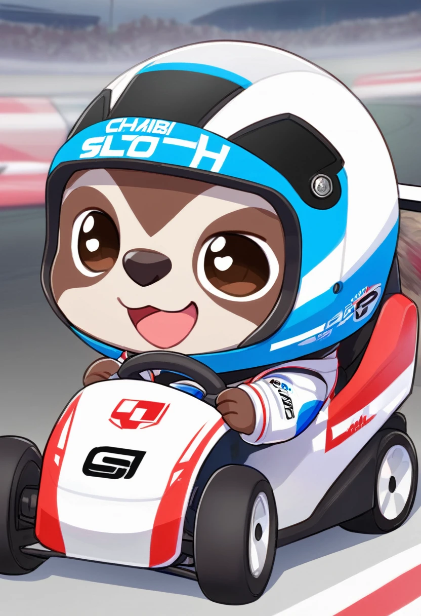 animal chibi sloth sport racing