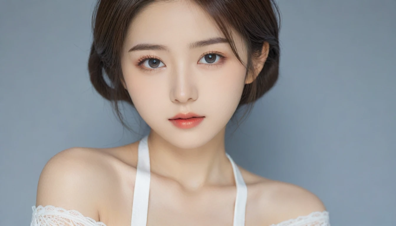 8k, Ultra-high resolution, Highest quality, masterpiece, 三分割法によるphotograph,Surreal, photograph, 1 Girl, (16 years old:1.3), pretty girl, Cute Face, Beautiful eyes in every detail, 細かくdetailedに,masterpiece,One Girl:1.2, Japan Female Announcer,extream close up,glaring,Black Hair,Messy hair,Hair over one eye,Station platform,風景photograph,Clean and modest clothing,Natural Makeup,Realistic Skin, Perfect and beautiful face ,完璧でCute Face, Skin with attention to detail, Perfect limbs、Narrow waist、Thin legs),Looking at the audience、beauty,Long neck、(((Ideal body type))),A cup small breasts :2,Portraiture:2,Perfect Anatomy,鮮明なdetailed,detailed,Surreal,Light and shadow,dappled sunlight