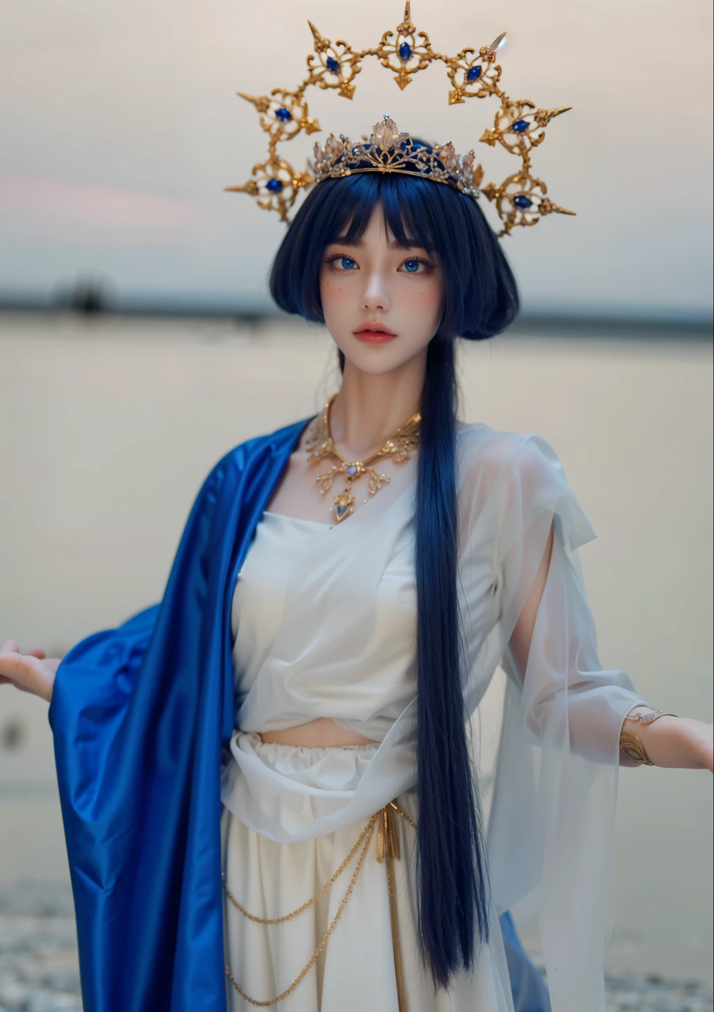 Detailed image quality，Witch Pandora，wing, Succubus Theme，堕落Angel，Excellent，scary，Secret Terror，Tentacles，With eyes，Uncanny Valley Effect，Beast Blood Moon，skeleton，vampire，Hellfire，Dark Queen，Angel，magician magic witch，16岁Angel，Eyes are blue(Pupils as deep as the starry sky)，Gorgeous tattoo designs all over the body，Surreal photos(8K picture quality，Rich in details)，Dark eyeshadow，Sexy thick lips(Red lipstick)，Tattoo designs on body，Dark Queen，Wear luxurious gold jewelry，Sparkling diamond gemstone，Arms straight