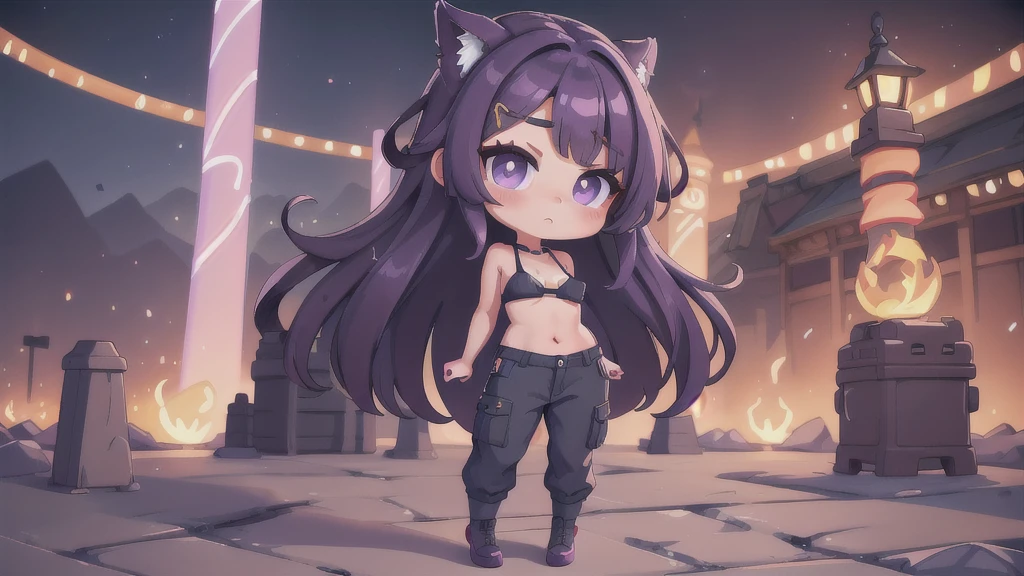 1girl, solo, overwrought a person wearing a suit and carrying a suitcase,
hair over one eye, bangs, hair ornament, purple hair, purple eyes, bright pupils, holography, depth of field,
gigantic, Alex Katz, Contrapposto pose, Bikini Top, Cropped pants, Pagoda, dynamic composition, cinematic lighting, studio quality, swirling ArtStation,
sadakage, weird atmosphere, (best quality:1.1), (masterpiece:1.2), high quality shadow, beautiful detailed, (high detailed skin, skin details), (wide_landscape, 8k), beautiful face, detailed eyes, depth of field, dramatic light, best quality, highres, best shadow, best illumination,