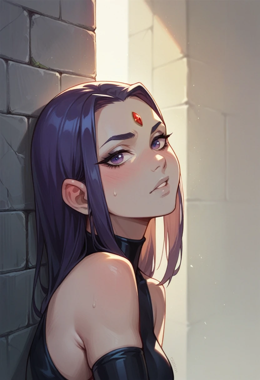 A girl facing 1000 titans from the top of wall