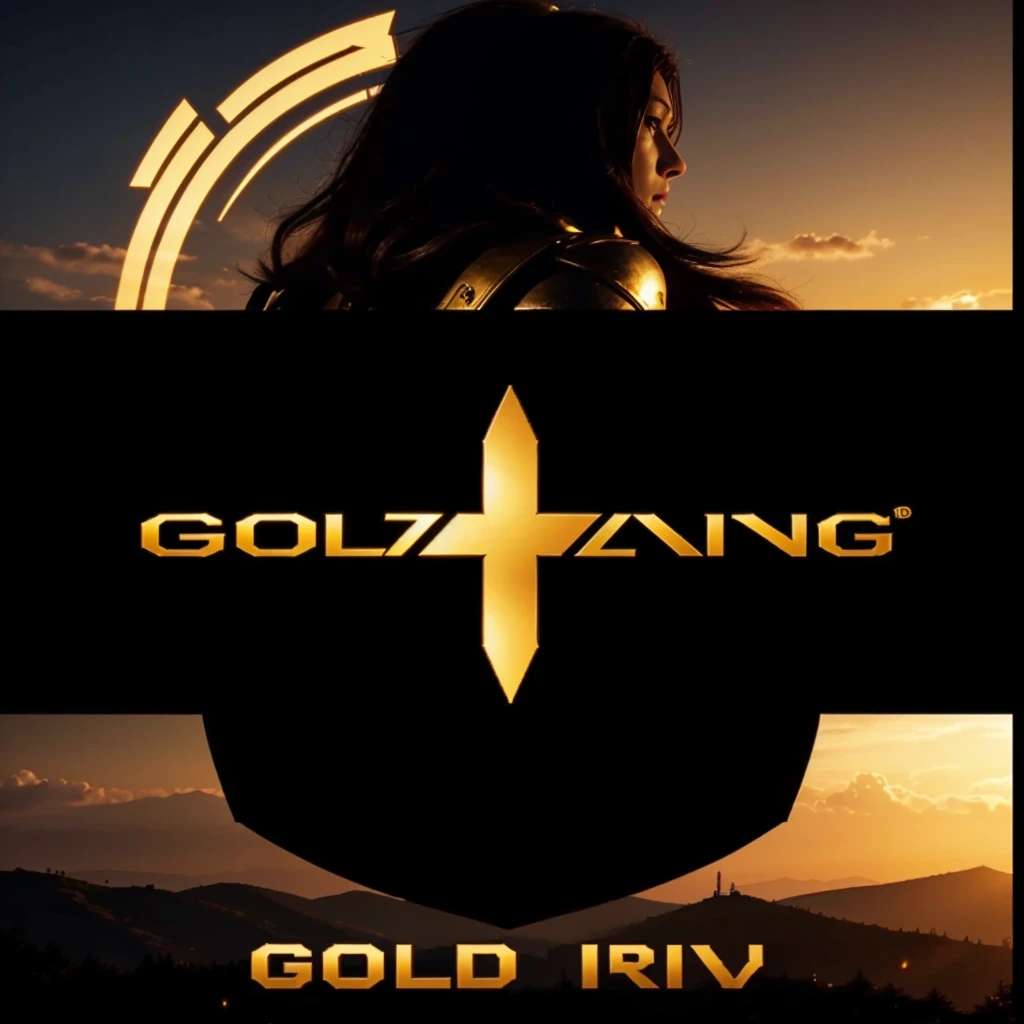 Golden dawn gaming themed logo