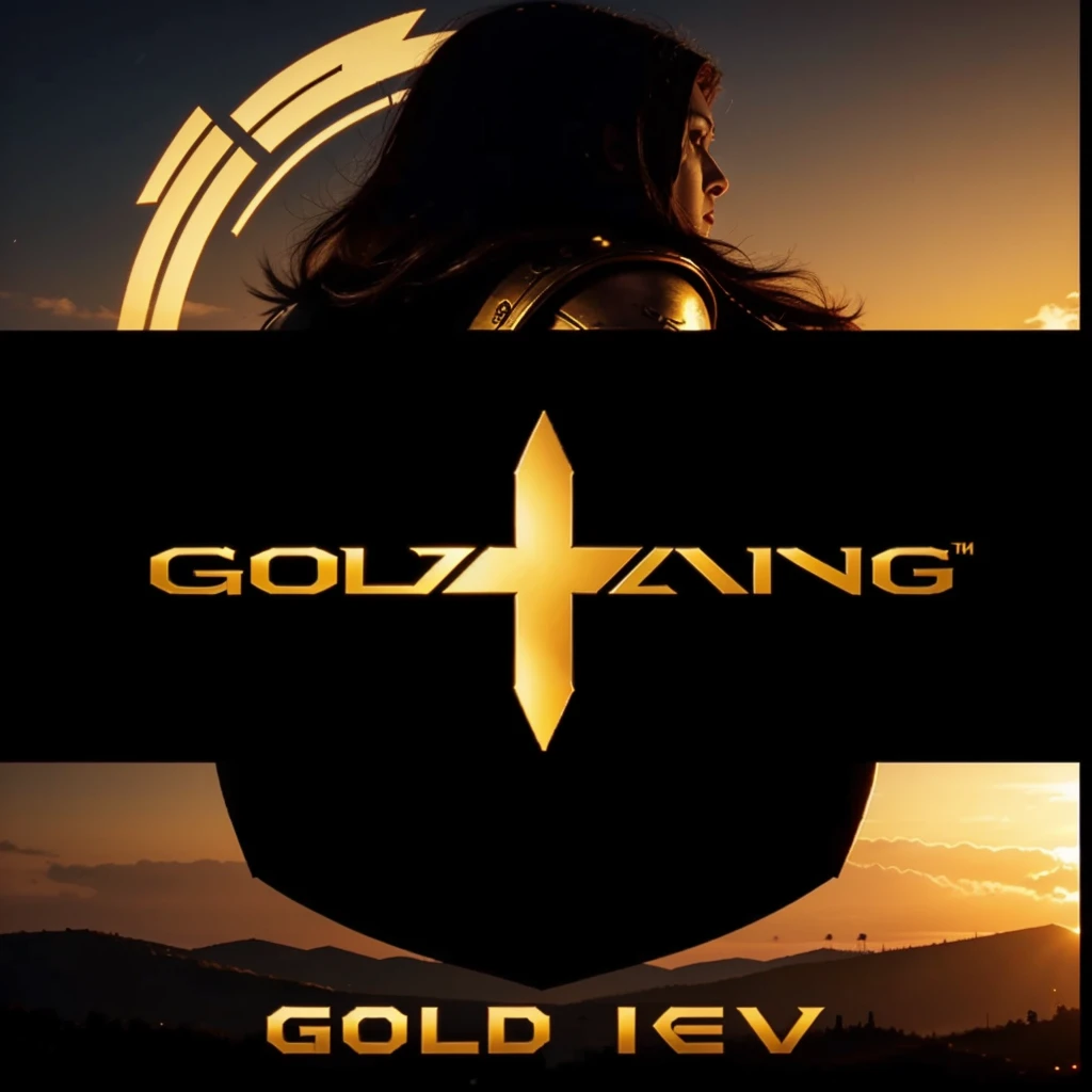 Golden dawn gaming themed logo