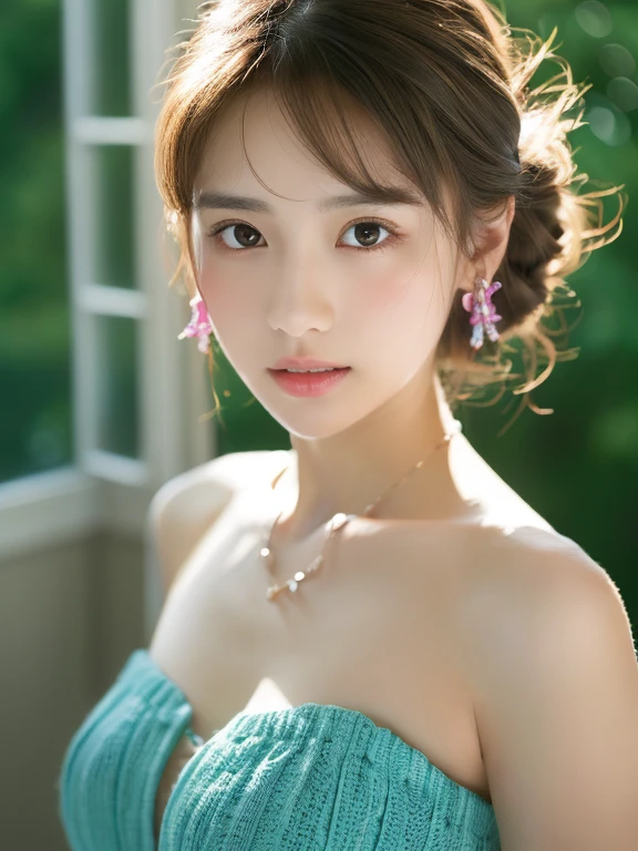 topless, (((とてもエレガントでbeautiful, Perfect detail, Very detailed))), whole body, The most detailed girl, Written boundary depth, 美しくdetailedなwhole body, Thin legs, 1 girl, s old, Very short hair, Spiked Hair, Gray and silver hair, beautiful detailed hair, Perfect Face, Expressionless, beautiful, detailed, Deep Eyes, Open your mouth a little, Delicate arms and hands, Pale skin, Earrings, beautiful and gorgeous necklace, Colorful background, HD background, Blurred Background, とても繊細でbeautiful, masterpiece, (((Highest quality, とてもbeautiful8K CG壁紙))), (((Trendy hairstyles))), (Inside the room,Stylish interior,window),