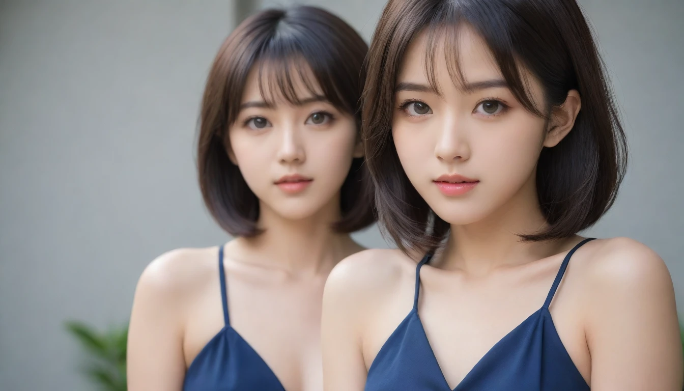 8k, Ultra-high resolution, Highest quality, masterpiece, 三分割法によるphotograph,Surreal, photograph, 1 Girl, (:1.3), pretty girl, Cute Face, Beautiful eyes in every detail, 細かくdetailedに,masterpiece,One Girl:1.2, Japan Female Announcer,extream close up,glaring,Black Hair,Wavy bob,Station platform,風景photograph,Clean and modest clothing,Natural Makeup,Realistic Skin, Perfect and beautiful face ,完璧でCute Face, Skin with attention to detail, Perfect limbs、Narrow waist、Thin legs),Looking at the audience、beauty,Long neck、(((Ideal body type))),A cup small breasts :2,Portraiture:2,Perfect Anatomy,鮮明なdetailed,detailed,Surreal,Light and shadow,dappled sunlight