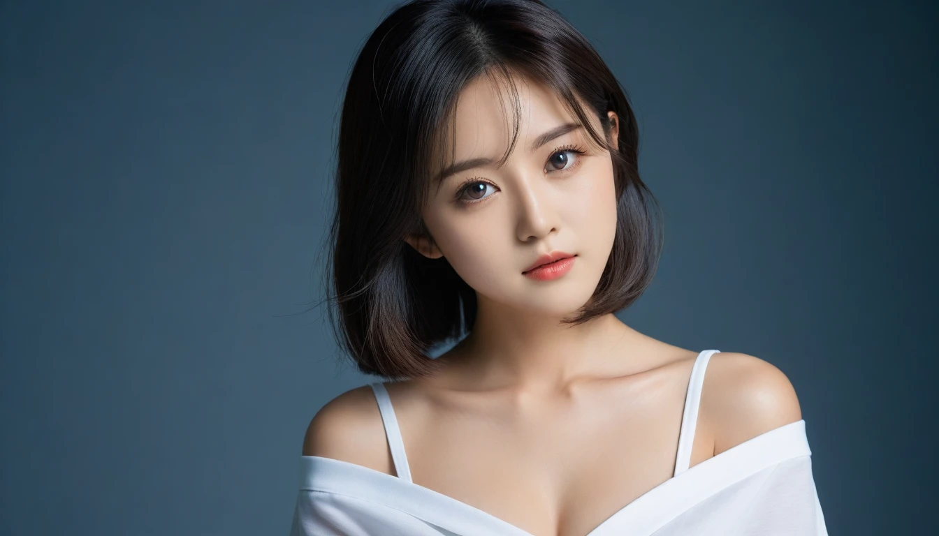 8k, Ultra-high resolution, Highest quality, masterpiece, 三分割法によるphotograph,Surreal, photograph, 1 Girl, (16 years old:1.3), pretty girl, Cute Face, Beautiful eyes in every detail, 細かくdetailedに,masterpiece,One Girl:1.2, Japan Female Announcer,extream close up,glaring,Black Hair,Wavy bob,Station platform,風景photograph,Clean and modest clothing,Natural Makeup,Realistic Skin, Perfect and beautiful face ,完璧でCute Face, Skin with attention to detail, Perfect limbs、Narrow waist、Thin legs),Looking at the audience、beauty,Long neck、(((Ideal body type))),A cup small breasts :2,Portraiture:2,Perfect ???????,鮮明なdetailed,detailed,Surreal,Light and shadow,dappled sunlight