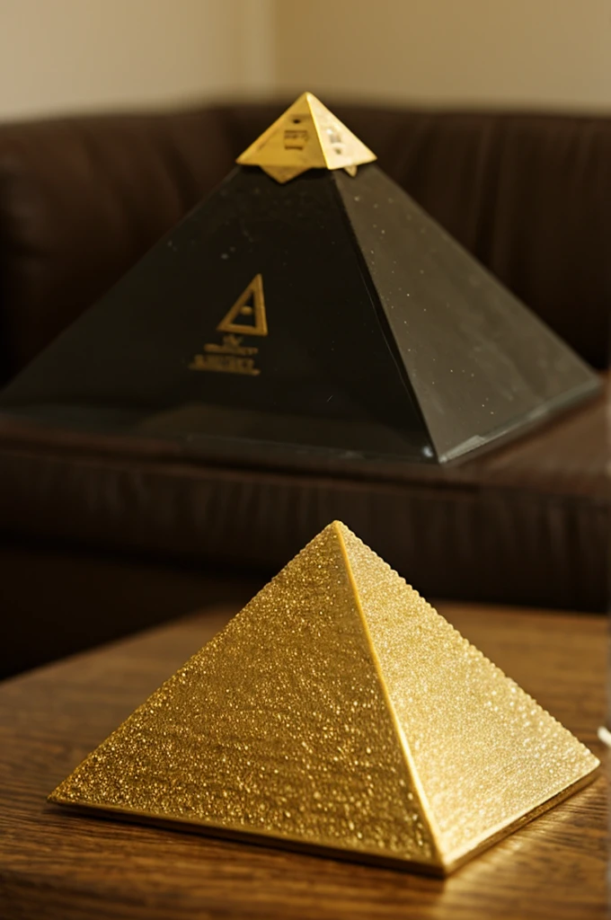 Pyramid on a table 