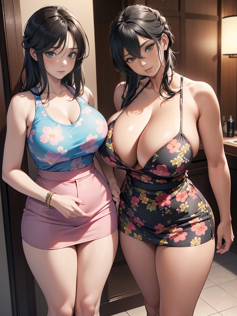 ung man), (1 asian Mom), (Duet), A mom seduces a young blackman,(strong and naked black man,short pantuscle body,bodybuilder),(a young mom with big breasts,narrow waist,bare shoulders,(sexy skirt dressed, floral print, naked), European 40 year old milfs and th1 young black man r, best quality:1.4), (Ultra-high resolution:1.2), (8K, RAW photos:1.2), Laurena Lexis, (1 Mom, 1 son), Moms showing off their curves, bend down, Wearing sexy clothes and shorts, and their young son, Clear eyes, A mother and her young son, ((French Kiss))