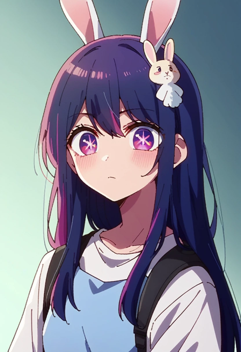 My Favorite ,Hoshino Ai,Rabbit hair ornament,Shining pupils