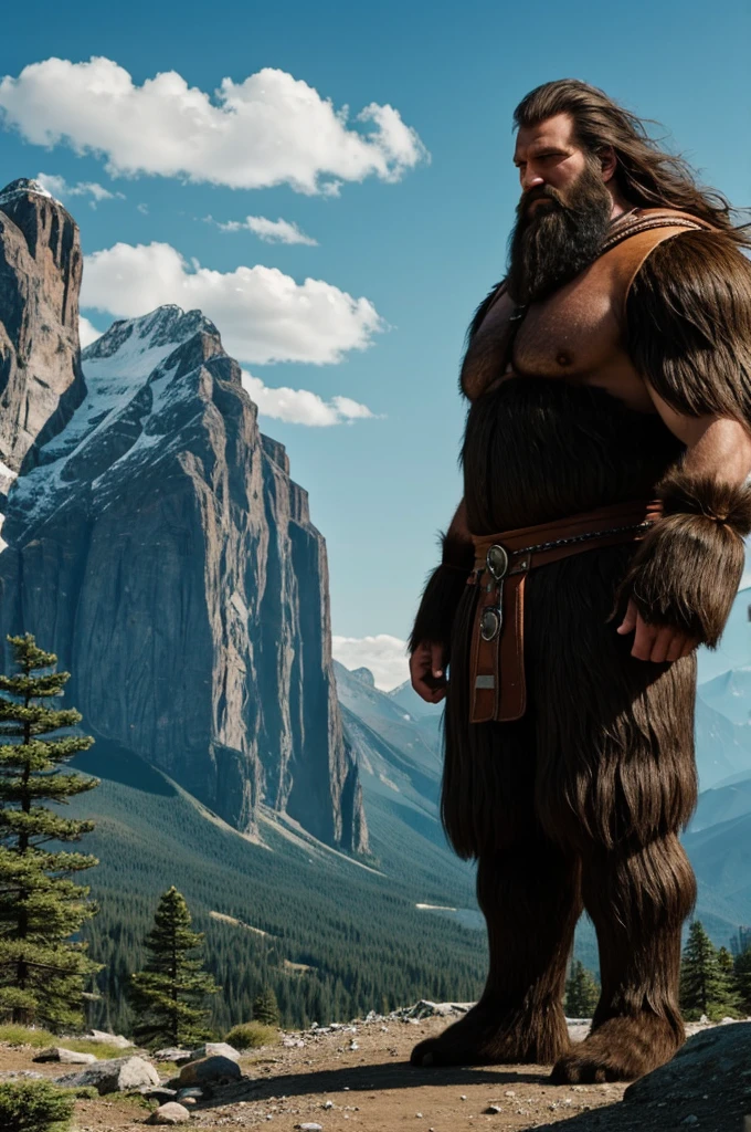 Hairy giant guards the mountain