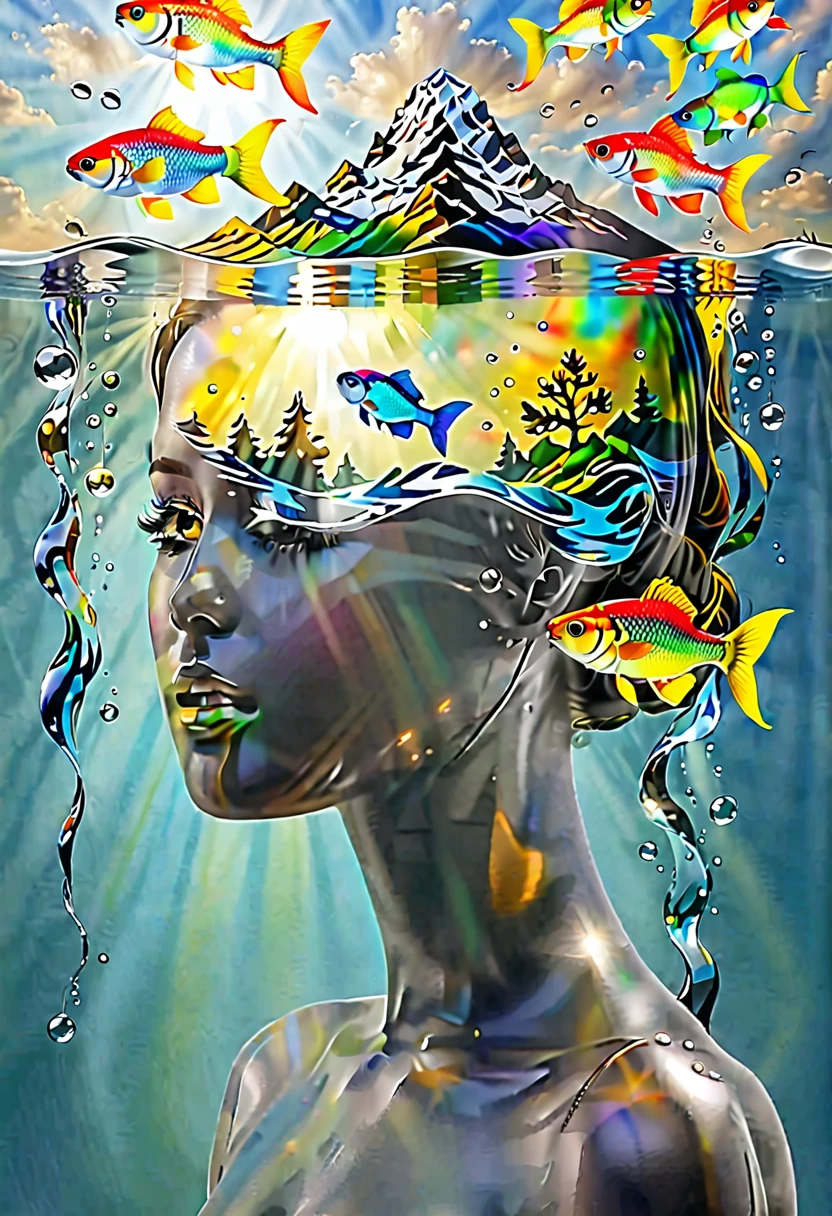 From my soul I see the birth of boys and girls and it looks completely different. I never imagined what newborns see., everything that they believe exists that the most is on earth and that fish live in heaven and on earth is fascinating to their imagination the colors they see , 24k bright colors unstoppable imagination beauty love hope learn new things every day shadows with volume photographic composition latest lighting techniques of the moment