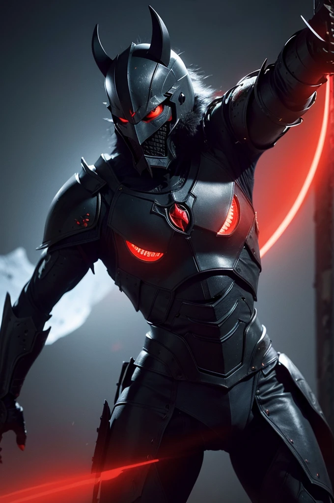 Like a beast,The Knight with the Red Eyes