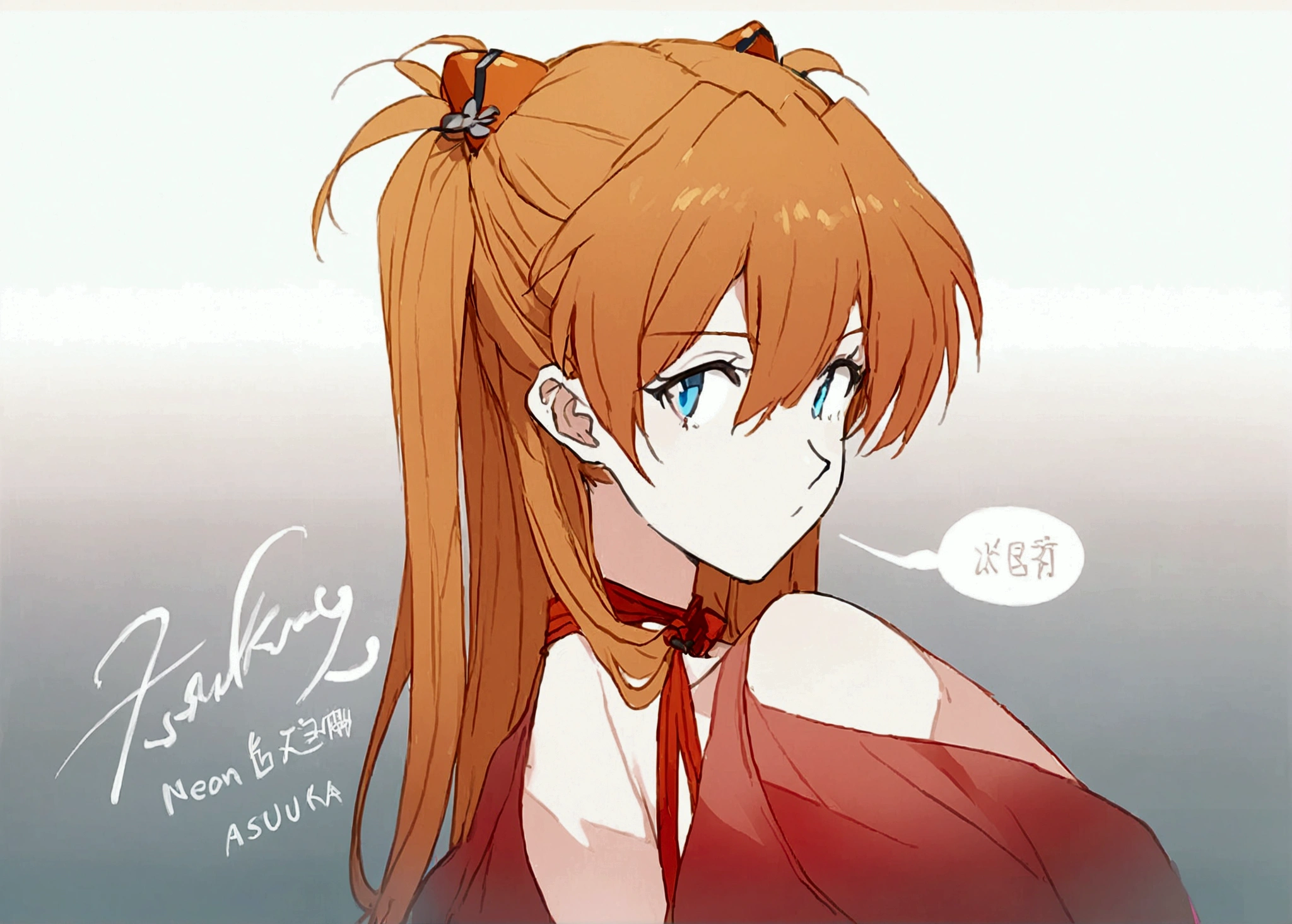 1girl, souryuu asuka langley, neon genesis evangelion