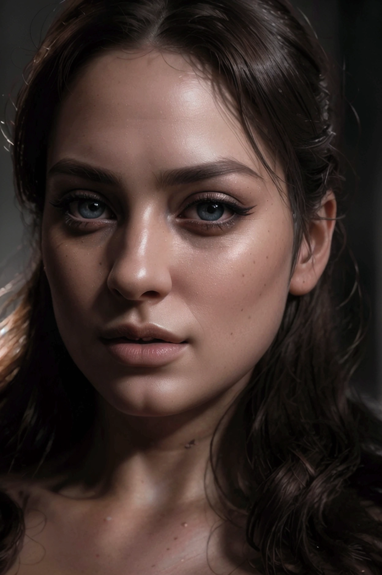 beautiful detailed eyes, beautiful detailed lips, extremely detailed eyes and face, long eyelashes, 1girl, cinematic lighting, portrait, dramatic lighting, chiaroscuro lighting, dramatic shadows, highly detailed, photorealistic, 8k, masterpiece, (best quality, 4k, 8k, highres, masterpiece:1.2), ultra-detailed, (realistic, photorealistic, photo-realistic:1.37), HDR, UHD, studio lighting, ultra-fine painting, sharp focus, physically-based rendering, extreme detail description, professional, vivid colors, bokeh, dramatic chiaroscuro lighting, moody lighting, dramatic shadows, dark and moody, dark and mysterious