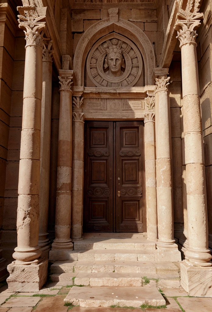 Create an image of ancient rome palace 