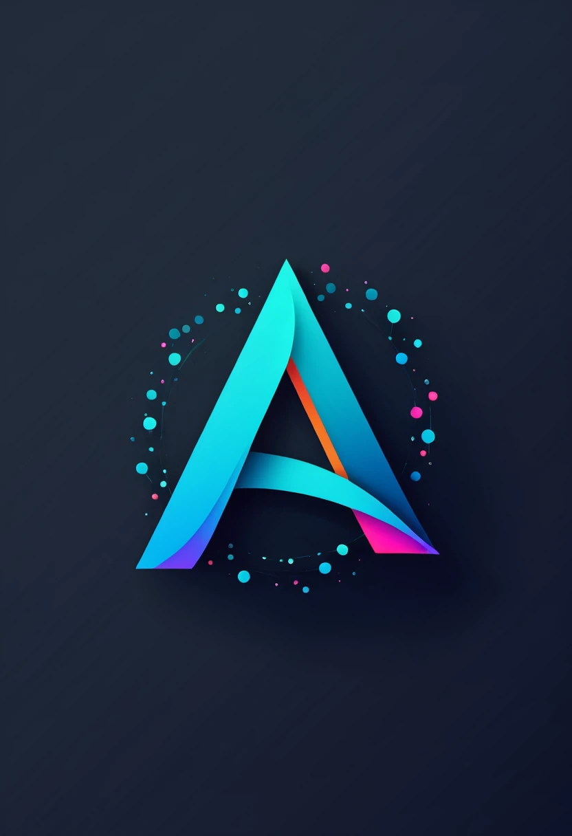 Letter a Abstract logo concept design