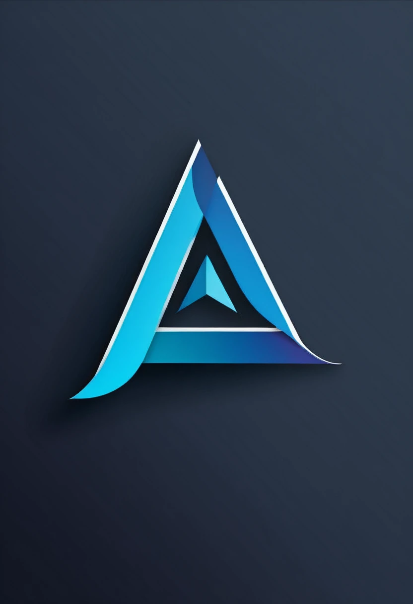 Letter a Abstract logo concept design
