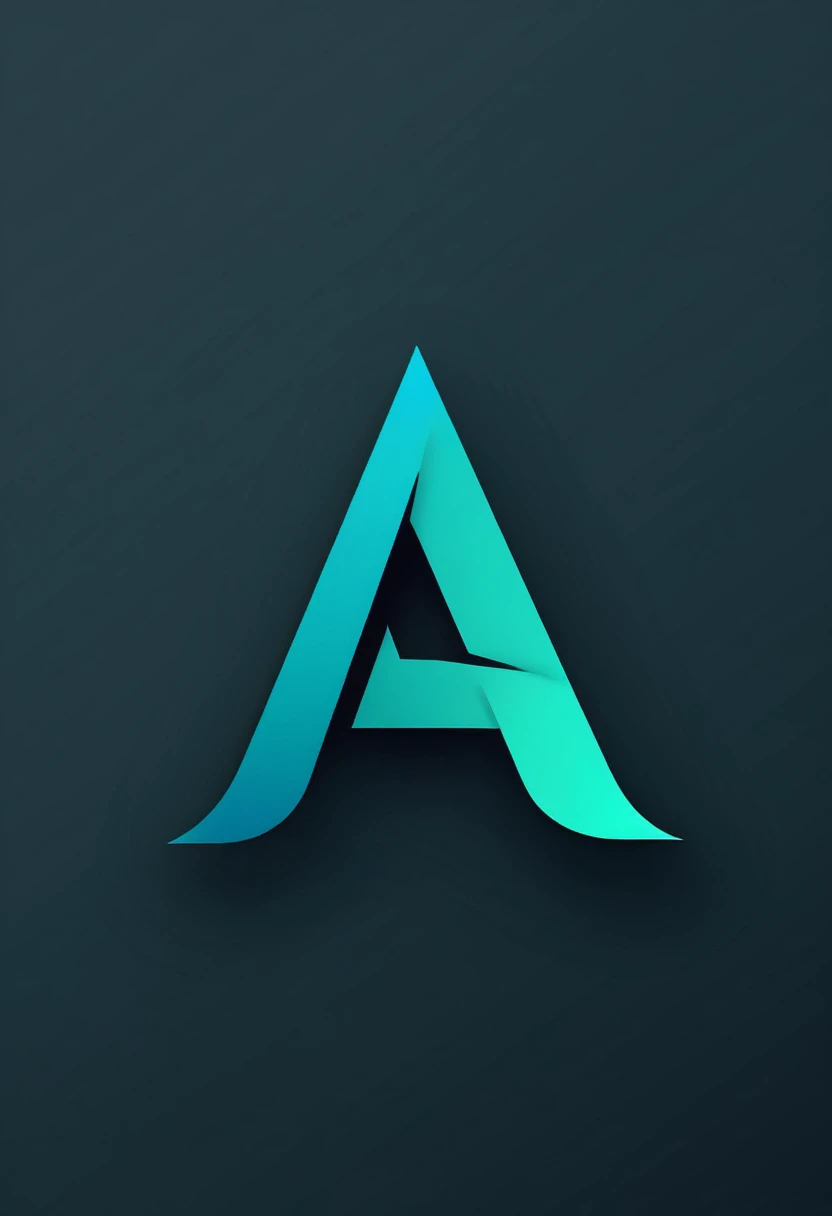 Letter a Abstract logo concept design