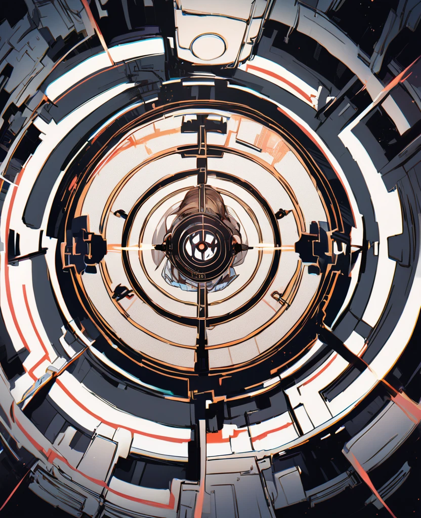 man in reticle