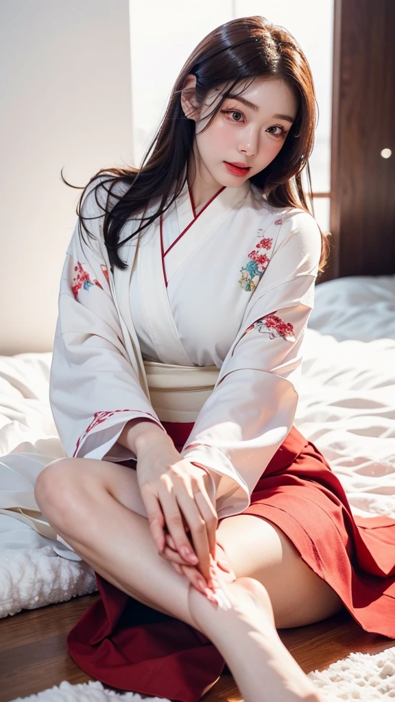 (Snow Woman:1.4),(Snow Mountain),(Snowstorm),(High resolution:1.3), (Super detailed:1.3),One girl, Very detailed CG ユニティ 8k 壁紙, (Detailed skin texture, Detailed cloth texture, Detailed hair texture), Beautifully detailed face, Supermodel, Pale skin, Realistic glistening skin, (RAW Photos, Highest quality), (Realistic, photo-Realistic:1.4), masterpiece,wonderful, In detail, Very detailed CG ユニティ 8k 壁紙, Large file size, Very detailed, High resolution, Absurd, Soft Light,Rim Light, Vivid details, Short Bob Hair, pale hair color, Big Natural Color Lip, (Perfect figure), Beautiful feet, break (White and red theme), (White kimono tops:1.2) , (Red high waist maxi skirt:1.4), (Long sleeve), (Kimono collar), (White Kiomno with red outline), (White very short ankle socks), (Geta Can),
(Crying a little)、A small smile, 、20-year-old girl、Cute type、Lolita、Detailed hands、Detailed legs、Abdominal muscle contour、Chest Chakra Guo、