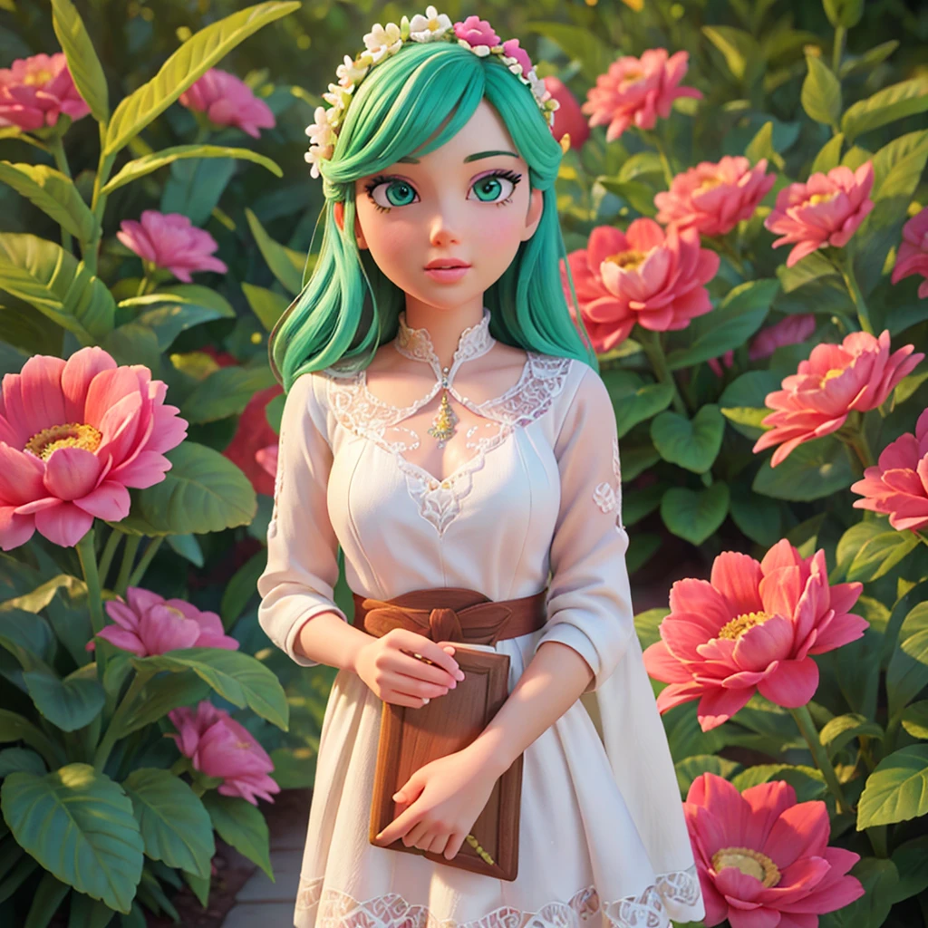 a beautiful girl and a handsome boy in a flower park, (1girl, 1boy), detailed faces, beautiful eyes and lips, long eyelashes, gorgeous detailed clothing, colorful flowers, lush green garden, sunlight, warm color tones, (best quality,4k,8k,highres,masterpiece:1.2),ultra-detailed,(realistic,photorealistic,photo-realistic:1.37),vibrant colors,natural lighting,detailed background,intricate details,award winning,digital art