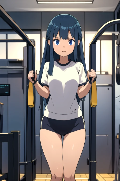 ((best quality)), ((masterpiece)), (detailed), perfect face big thighs cute gym