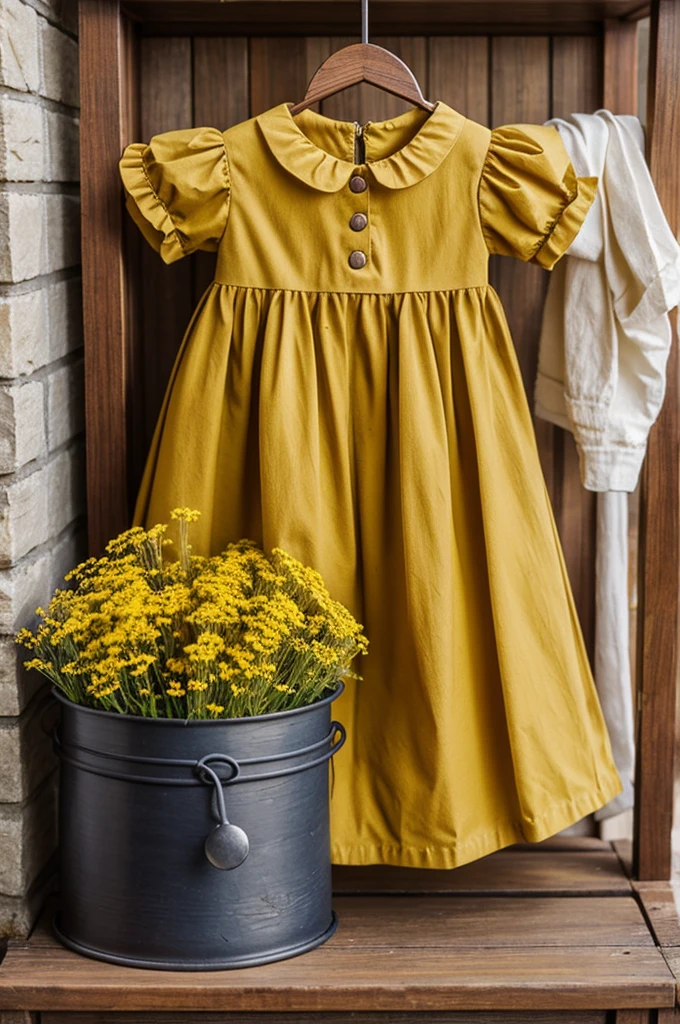 Mustard pot with dress sack