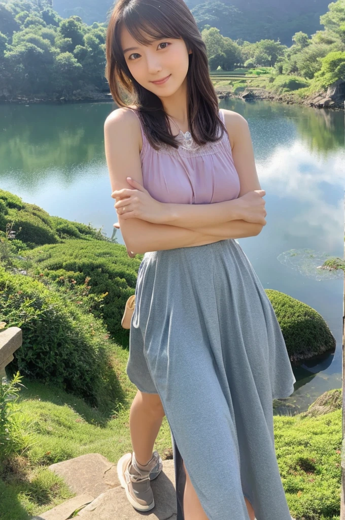 ((Highest quality)), ((masterpiece)), (detailed),Perfect Face,Japanese,landscape,Beauty,cute,Upper Body
