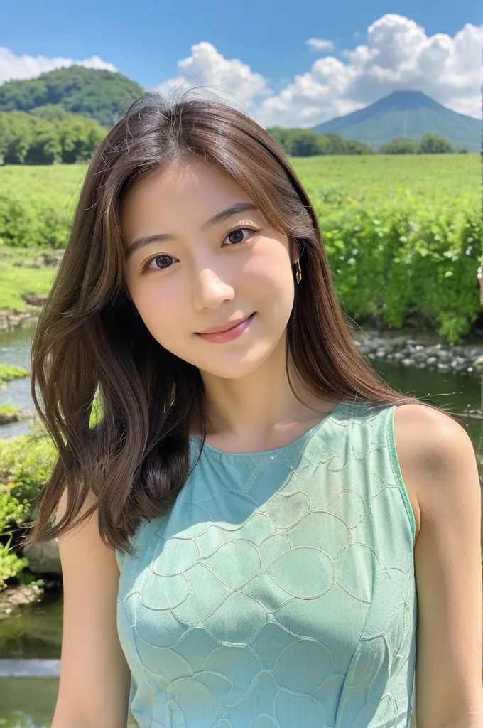 ((Highest quality)), ((masterpiece)), (detailed),Perfect Face,Japanese,landscape,Beauty,cute,Upper Body