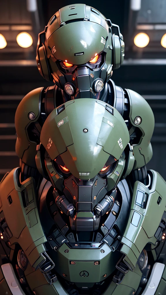 最high quality非常に詳細, Advanced Details, high quality, 最high quality, High resolution, 1080P, hard disk, beautiful,(War Machine),(Snug-fitting headgear),See the big picture,beautifulサイボーグ女性,Dark Green Mecha Cyborg Girl,BATTLE MODE,Mecha Body Girl 8k dark green body armor Elementary school girl Sweaty face Droopy eyes short hair Gas mask with extension nozzle boyish ((Steam coming out of my head)) My hair is wet with sweat Black Hair, Steam coming out of the mouth Lying in bed The skin under the face is not exposed