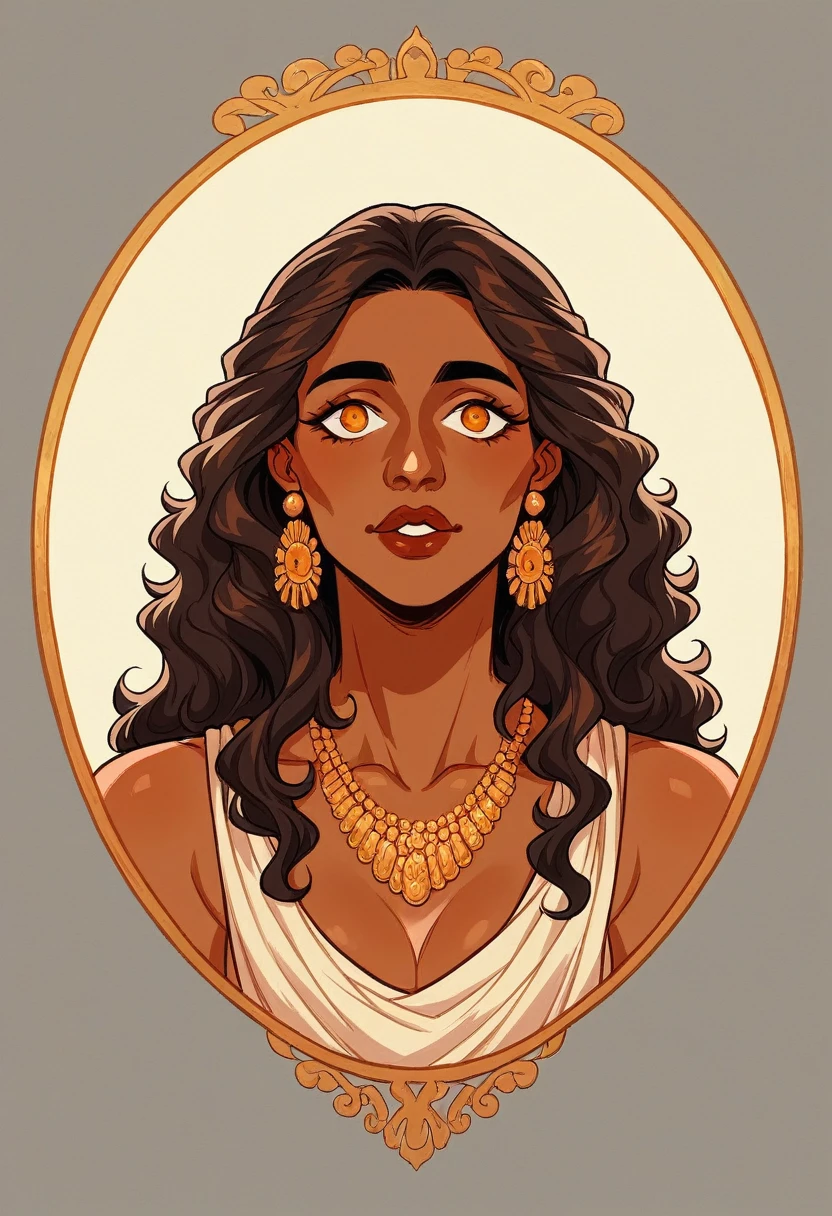 Create a realistic portrait of a beautiful 21-year-old Indian girl in traditional attire. She has dark, wavy hair adorned with jasmine flowers, large expressive eyes highlighted with kohl, and glowing golden brown skin. She is dressed in a vibrant red and gold saree with intricate embroidery. Her wrists are adorned with glass bangles, and she wears a classic gold necklace. A small bindi graces her forehead. The overall look should exude grace, elegance, and the rich cultural heritage of India.