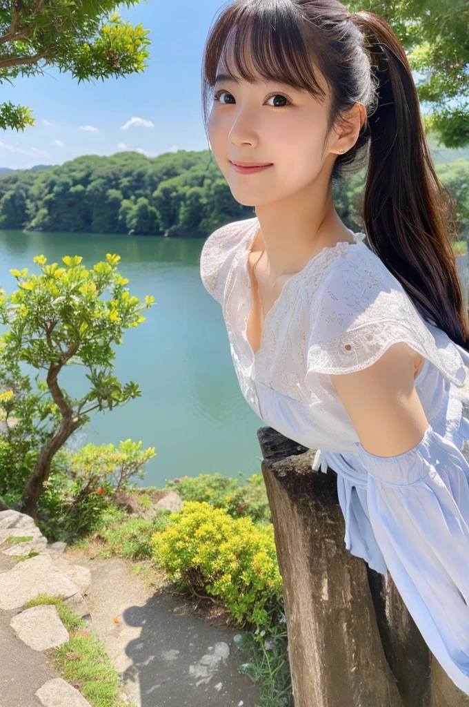 ((Highest quality)), ((masterpiece)), (detailed),Perfect Face,Japanese,landscape,Beauty,cute,Upper Body