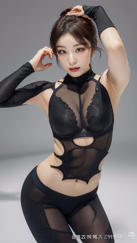 Masterpiece, (1 Brazilian girl: 1.2), realistic, 8K Ultra HD, high quality, blurred background, black and white Spiderman suit, Spiderman, (Spiderman pose 1.2), (clothing covers the whole body: 1.1), tight clothes, abdominal muscle contour, chest contour, short black hair, perfect face, shining face, super clear face, exquisite eyes, Japanese idol, (Chinese architecture tense background), ninja, ninja,