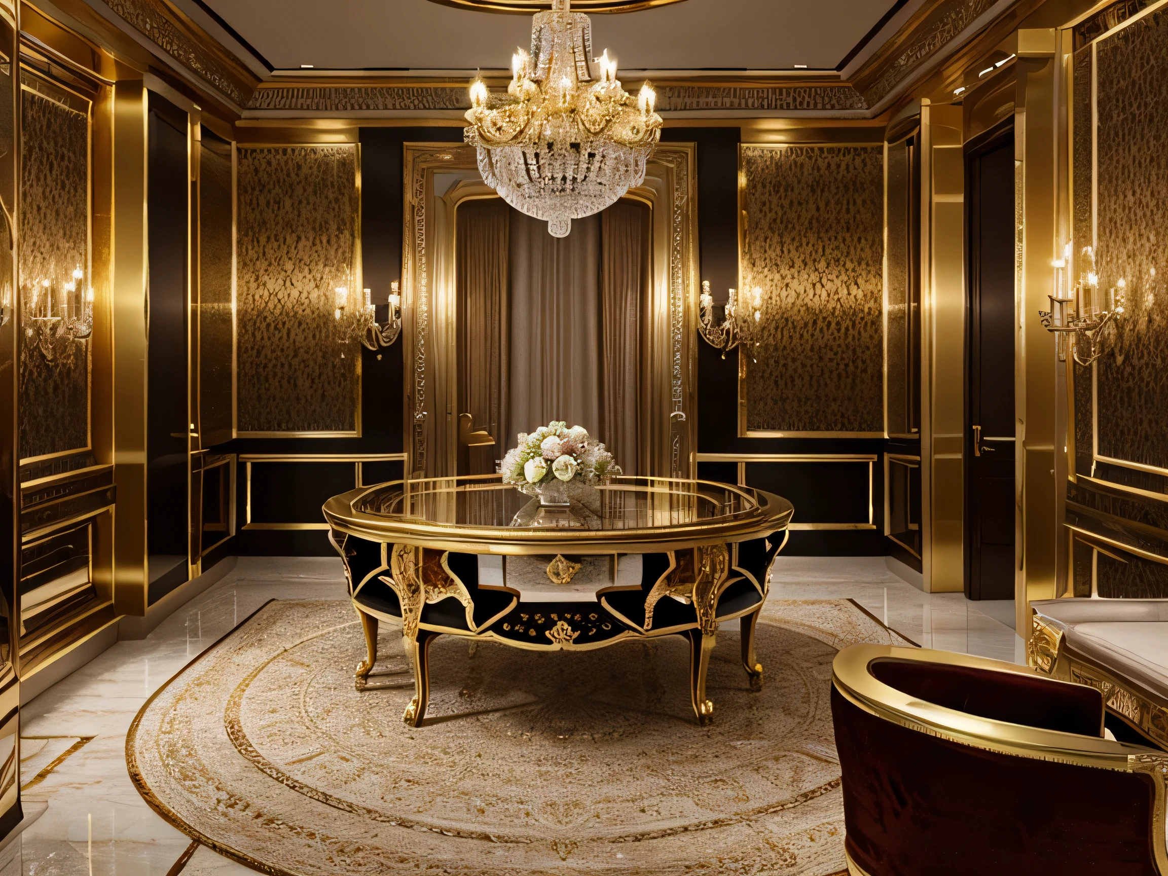 A luxurious, opulent background with rich textures and colors, gold or silver accents, and a sense of exclusivity, fitting for high-end luxury products.
