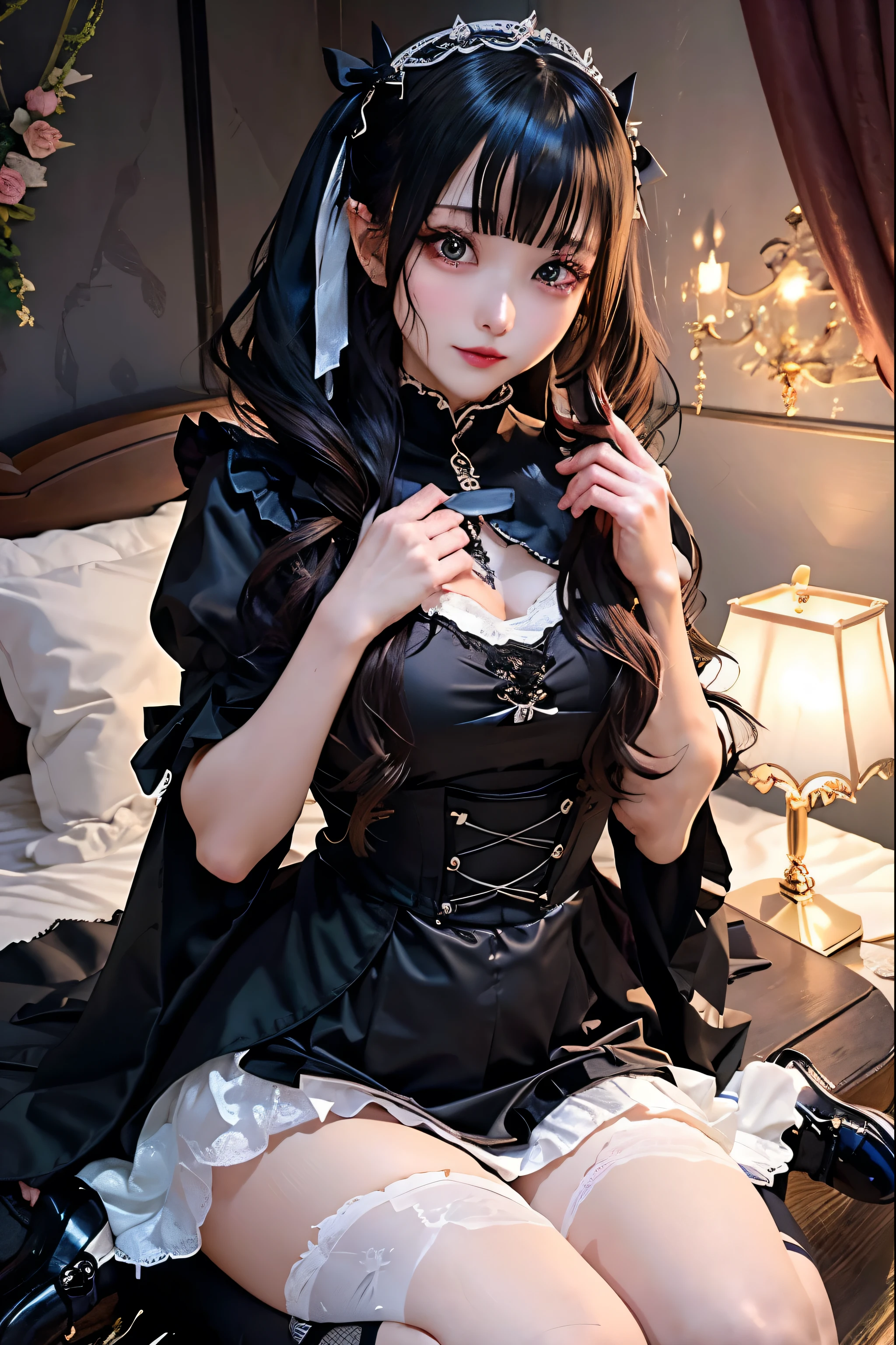 Hard Dark Gothic Makeup、Black dark eyeshadow、sad、Good skin radiance、Dark Gothicメイク、Dark smile、palace、The beauty of fragrance、24-years-old、Expression of intense sexual pleasure、Embarrassed look、Dark Gothic、Highest quality、Expression of sexual pleasure without pain、Drunk face、Purple maid outfit、Mysterious、noble、sexly、Loving smile、Twin tail hair、Right blue eye、Left eye is red、Super tempting pose、Platform Heel Shoes、Heavy makeup、Gothic Lolita clothes、Silver Hair、Long Hair Straight Hair、Cute Gothic Lolita Dress、Beautiful Face、elegant features、Attractive face、Stained glass background、Chest glistening with sweat、The room is dark、goth long dress、Bell Sleeves、Wizard Sleeve、Decadent look、Sexually excited expression、Glossy thighs wet with water、Thighs that are wet and shiny with oil、Background of a room full of roses、sad expression、Rose Maiden、The embroidery is pink、The dress has pink embroidery.、Thigh-high socks、Knee-high socks、Gentle expression、Dark black eyeshadow、Stained glass and rose background、thighs are a little thin、Female Duo、Female couple、dark church background、Stained glass、Black metal world、Dark Castle、Dark Room、Slender body、gothic long dress、Victorian dress、Small breasts、Hold the wine in your right hand、Hold the lantern in your left hand、pantyhose、The bed is covered with roses、Her thighs are shining with sweat、My body is wet and shiny、Lots of glitter on the thighs、sweating、My thighs are sticky from sweating、Sweat glistening on my thighs、The whole body is sweaty and shiny、I sweated a lot.、My thighs are sweaty、Wet thighy thighs are shining with sweat、A lot of sweat glistening all over the body、Slender body、Put your head on the pillow、Sleeping on a bed、Beautiful legs、Stretching legs、Lie down in bed、Lie on your back in bed、Thin legs、