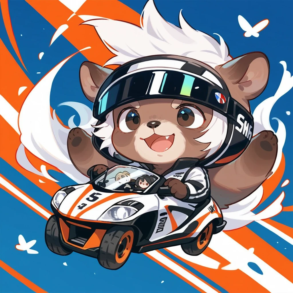 animal,chibi,sloth,super sport ,racing,biker,black racing suit