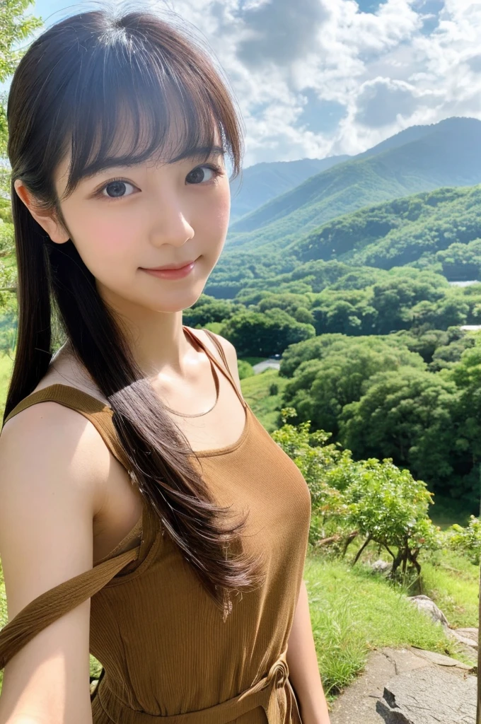 ((Highest quality)), ((masterpiece)), (detailed),Perfect Face,Japanese,landscape,Beauty,cute,Upper Body