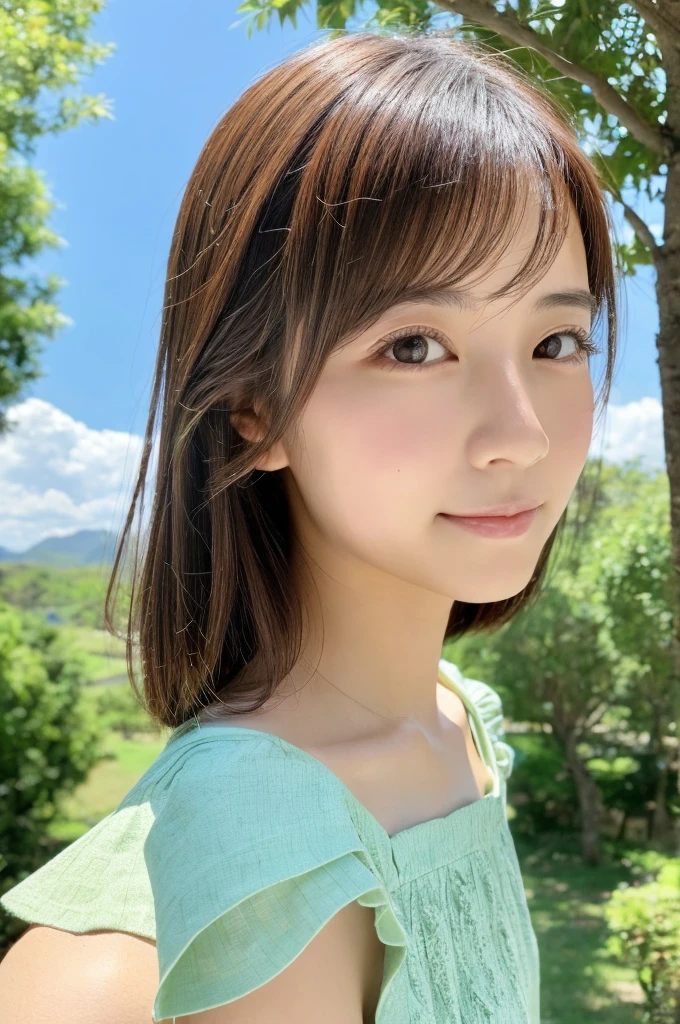 ((Highest quality)), ((masterpiece)), (detailed),Perfect Face,Japanese,landscape,Beauty,cute,Upper Body