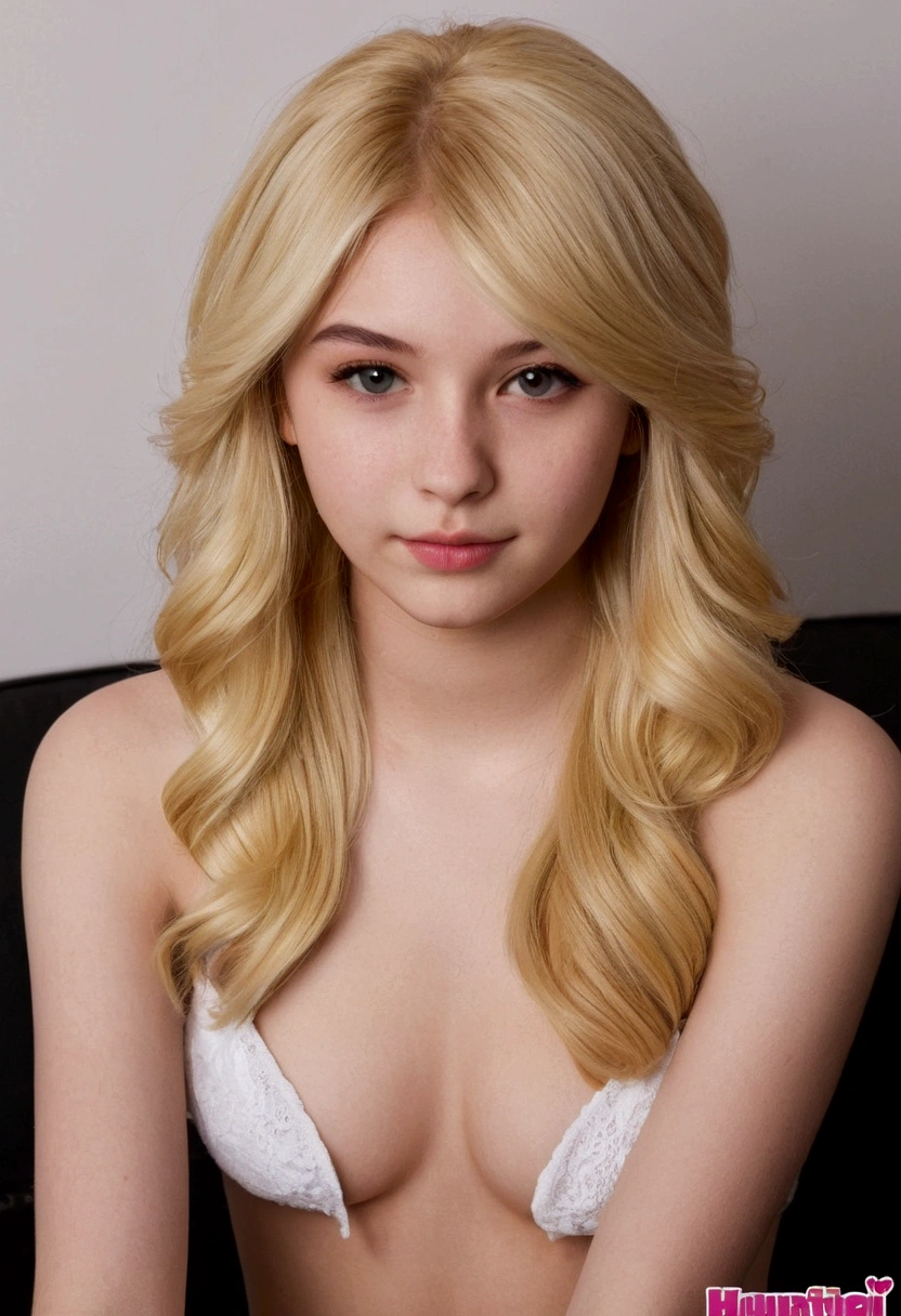 A very beautiful 18-year-old blonde e-girl with a very beautiful pussy showing her beautiful pussy
