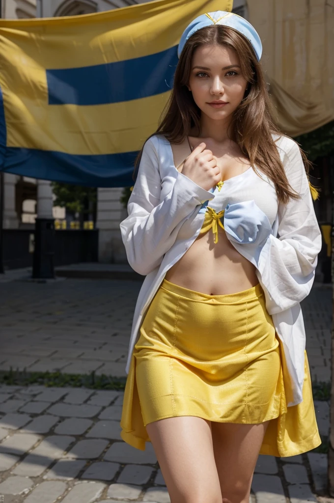 (8k、RAW Photos、Highest quality、masterpiece:1.2)、(Realistic、Realistic)、1 girl、((Completely naked、nude、nude:1.6))、Small breasts、(Thin arms)、((Flat Chest:1.6))、A big smile、Lots of eyelashes、Add shine to your eyelids、skeletally correct、ponytail