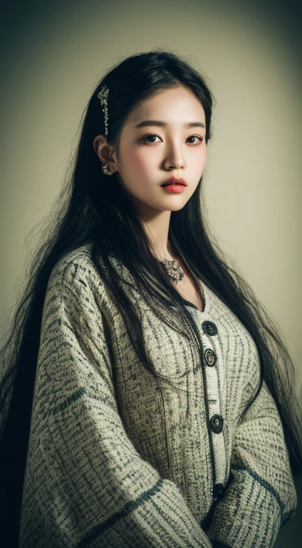 (best quality, 8ก, Masterpiece:1.3)) , (one person: 1.4), 1 girl, korean woman, goddess, 25 years old, portrait photography, high contrast, God's perspective, F1 aperture.2, Focal length 24 mm, ( full body: 1.2), smile, Posing for pictures, high quality lace, slip dress, Crop top dress, Easy to cut, long black hair, Extremely detailed skin details, Fine fabric, Highly detailed roof background., big breasts