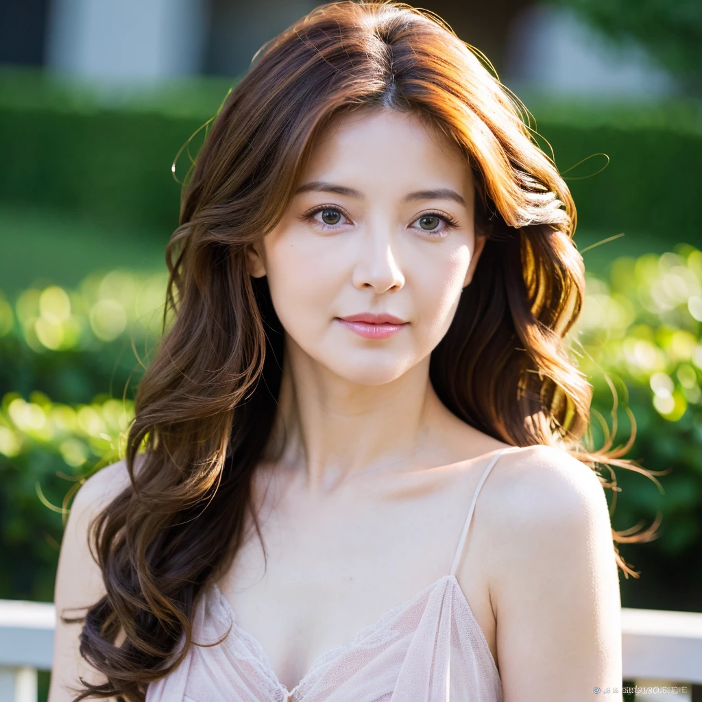 Beautiful Japanese mature woman with wavy long hair, Sexy Mature, Ultra-high resolution,(Realistic:1.4), ((Highest quality)), ((masterpiece)), (be familiar with),