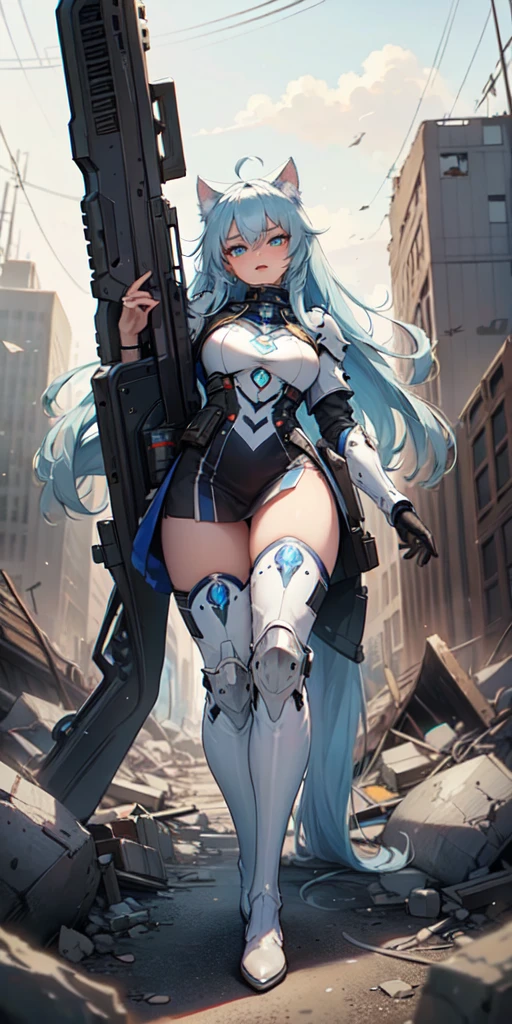 Mecha Lady、Right foot submachine gun、Dancers、bride