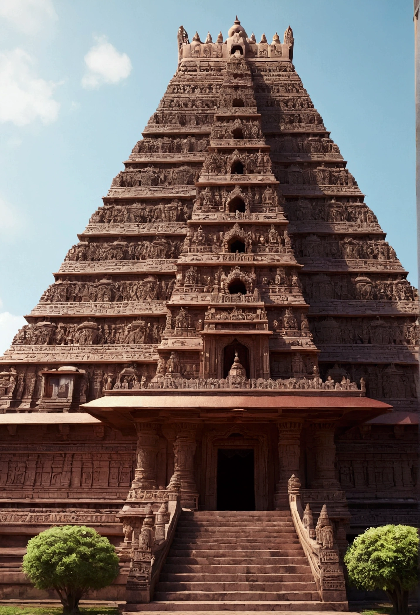 anime style indian temple 